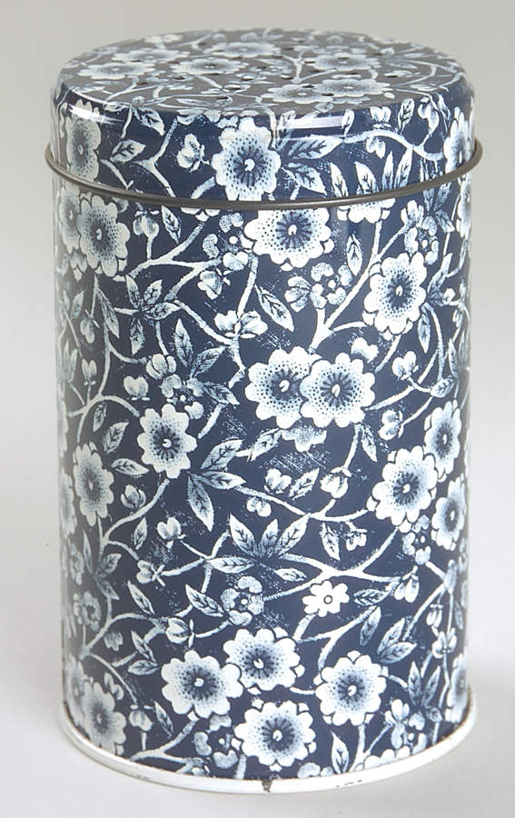 Calico Blue (Crownford Stamp) Metal Spice Shaker & Lid by Staffordshire-1