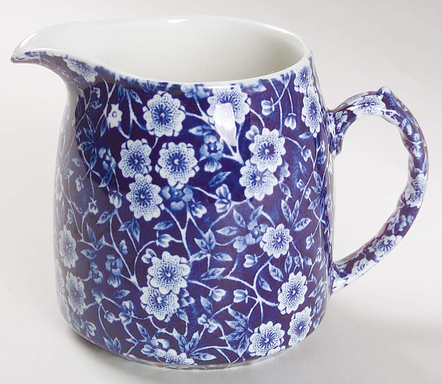 Calico Blue (Crownford Stamp) 16 Oz Pitcher by Staffordshire-1