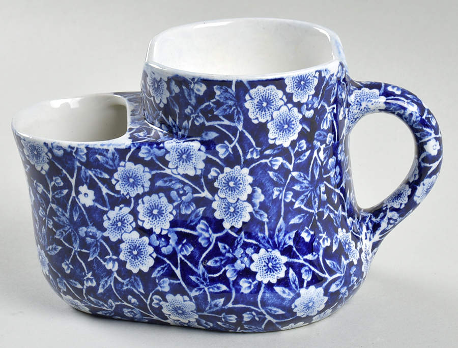 Calico Blue (Crownford Stamp) Shaving Mug by Staffordshire-1
