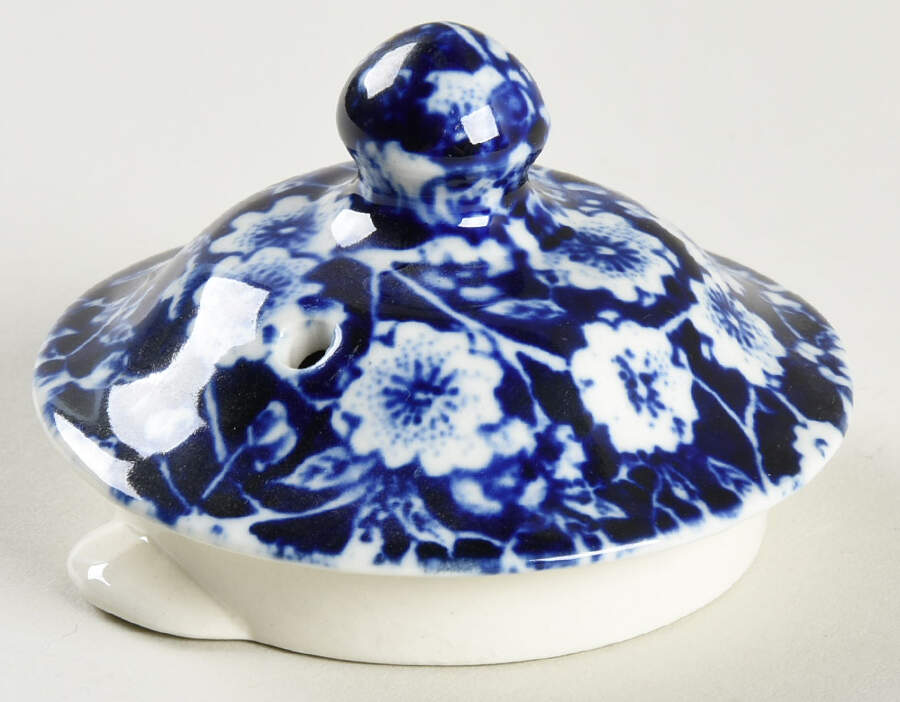 Calico Blue (Crownford Stamp) Lid for Mini Teapot by Staffordshire-1