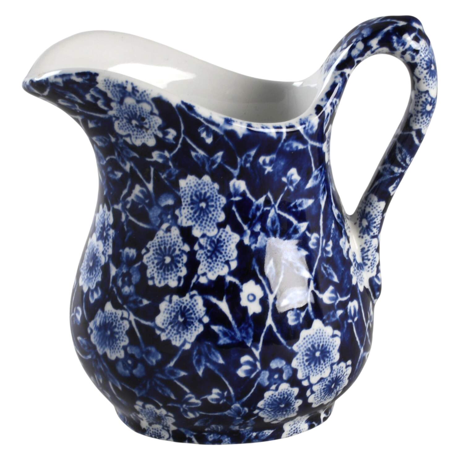 Calico Blue (Crownford Stamp) Mini Pitcher and Bowl Set, Pitcher Only by Staffordshire-1