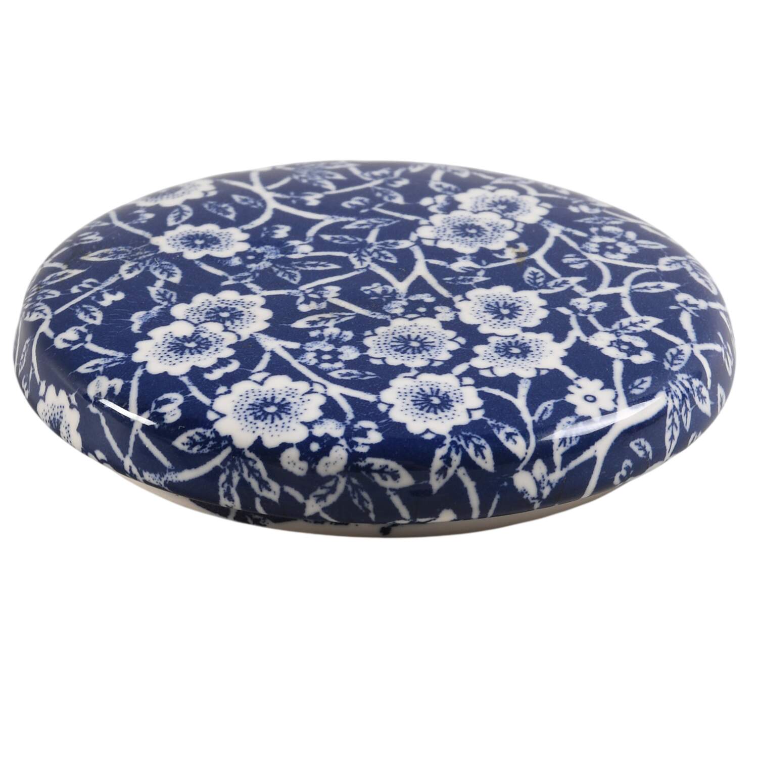 Calico Blue (Crownford Stamp) Lid for 7" Storage Jar by Staffordshire-1