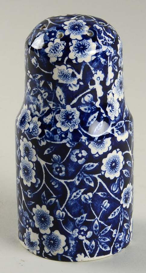 Calico Blue (Crownford Stamp) Pepper Shaker by Staffordshire-1
