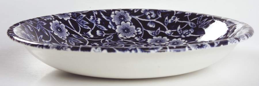 Calico Blue (Crownford Stamp) Saucer for Flat Cup by Staffordshire-1