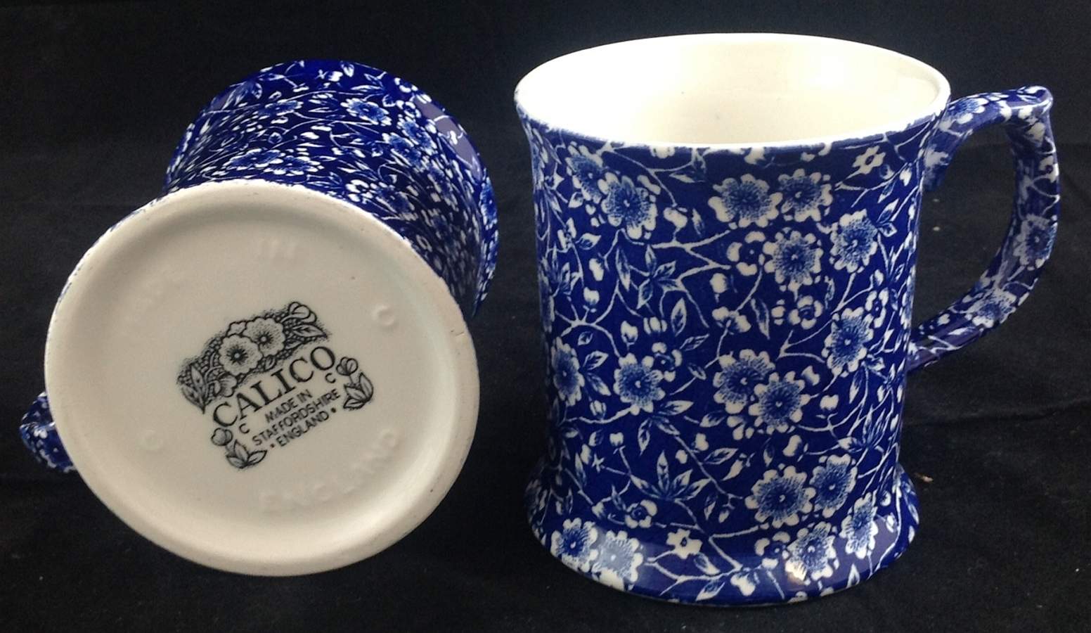 Calico Blue (Crownford Stamp) Mug by Staffordshire-1