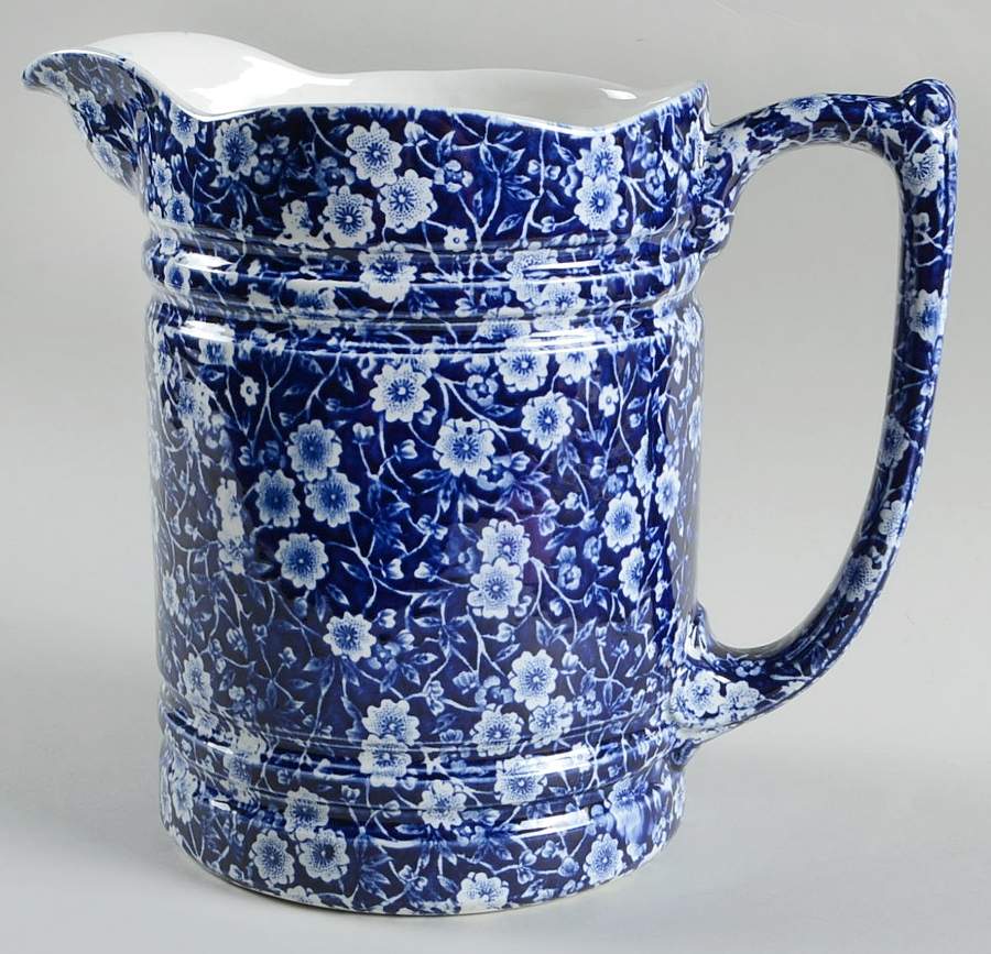 Calico Blue (Crownford Stamp) 80 Oz Pitcher by Staffordshire-1