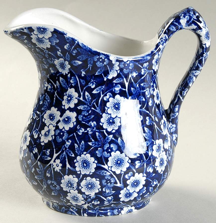 Calico Blue (Crownford Stamp) 14 Oz Jug by Staffordshire-1