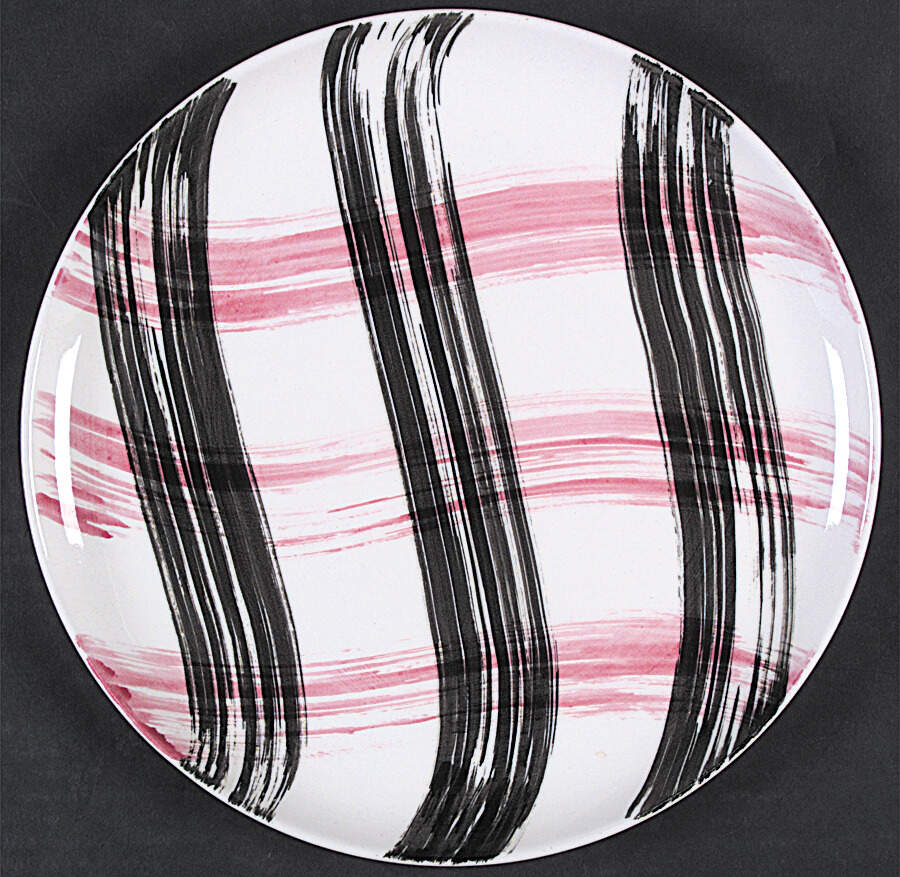 Scots Clan Pink & Charcoal Dinner Plate by Stetson-1