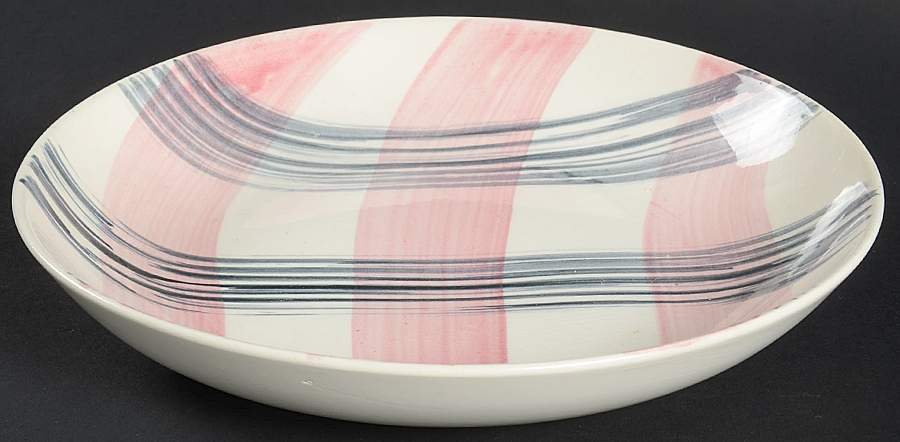 Scots Clan Pink & Charcoal Coupe Soup Bowl by Stetson-1
