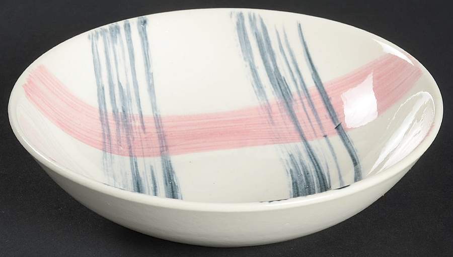 Scots Clan Pink & Charcoal Fruit/Dessert (Sauce) Bowl by Stetson-1