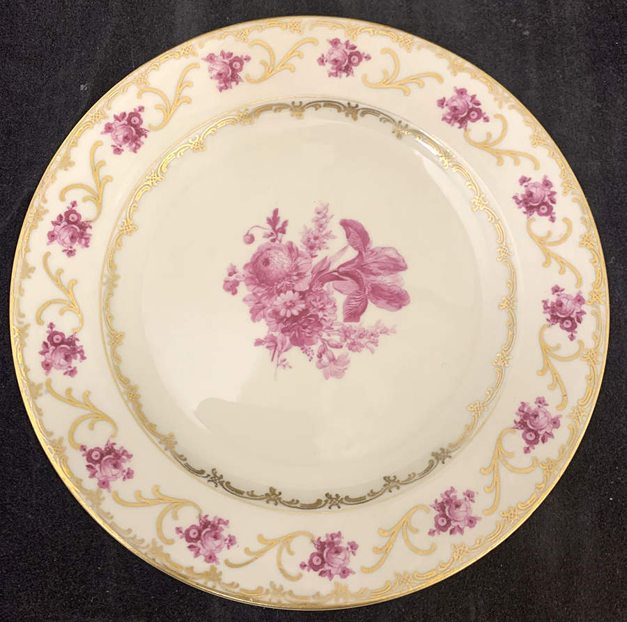 Dresdner Art Pink (Smooth) Salad Plate by Schumann - Bavaria-1