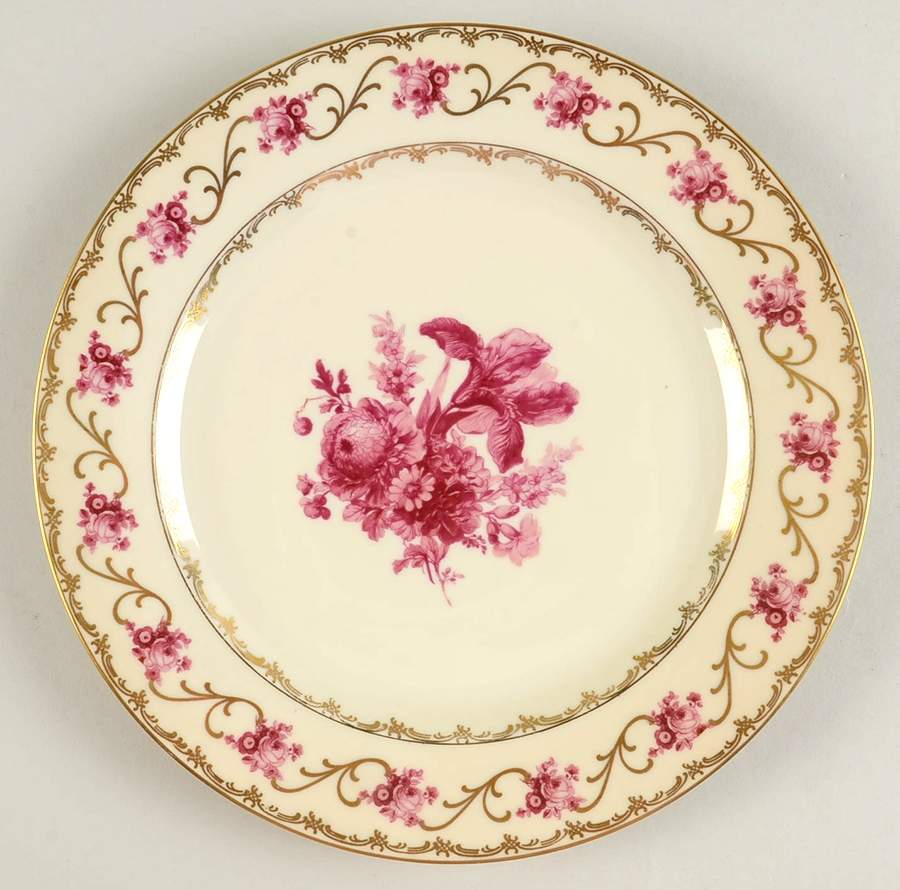 Dresdner Art Pink (Smooth) Dinner Plate by Schumann - Bavaria-1