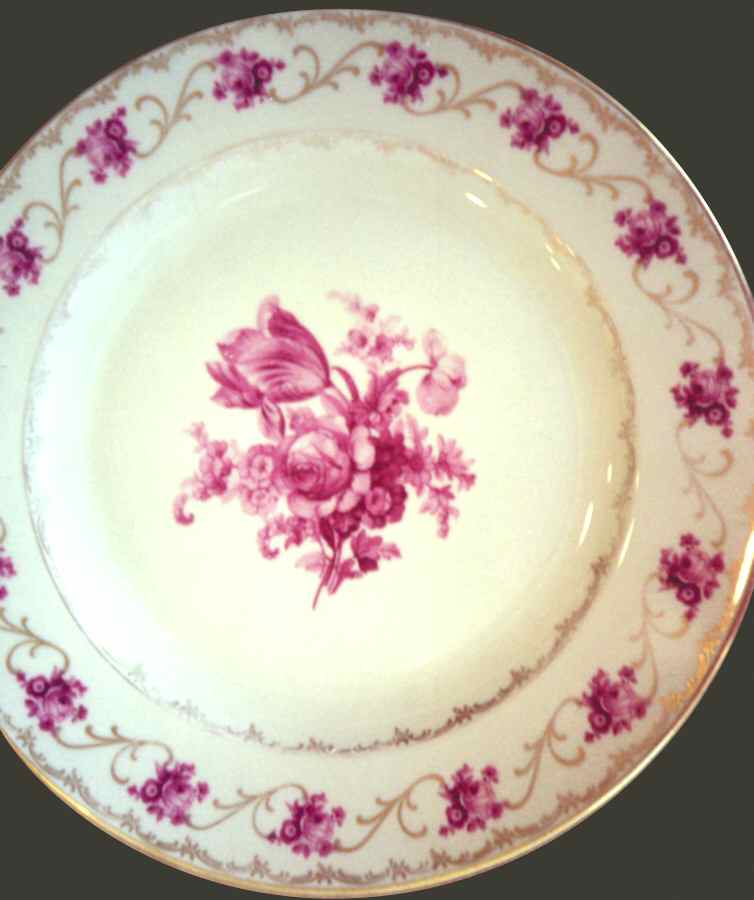 Dresdner Art Pink (Smooth) Dinner Plate by Schumann - Bavaria-1
