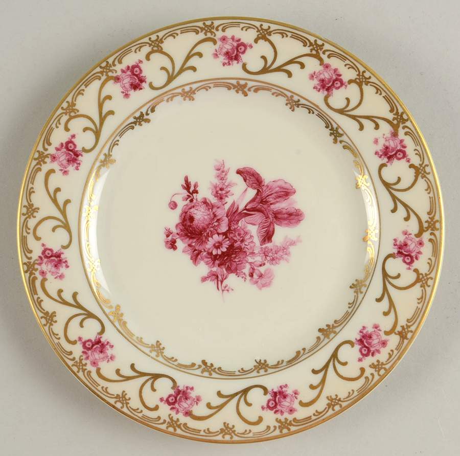 Dresdner Art Pink (Smooth) Bread & Butter Plate by Schumann - Bavaria-1