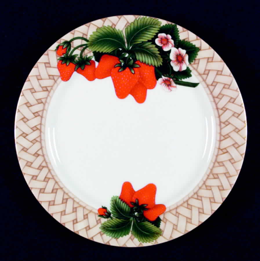 Strawberries (Smooth) Dessert/Pie Plate by Sadek-1
