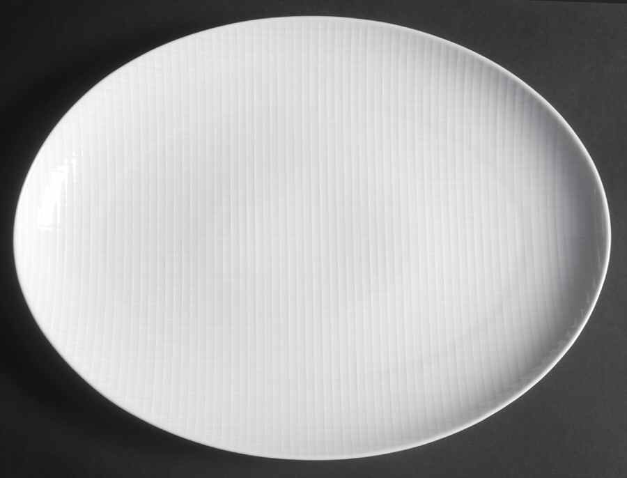 Grid 14" Oval Serving Platter by Swid Powell-1