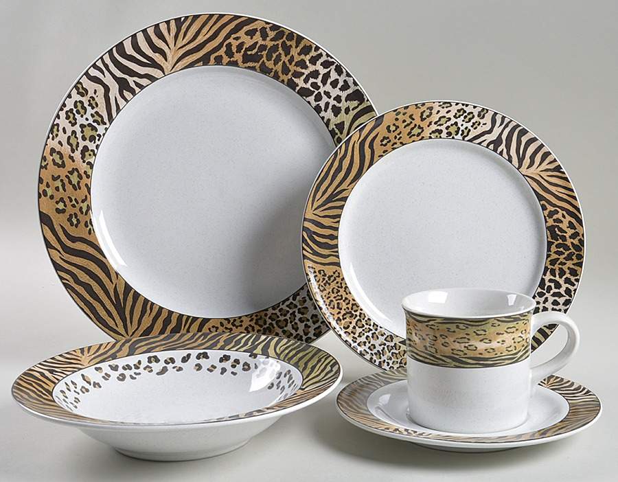 Jungle Beat 5 Piece Place Setting by Studio Nova-1