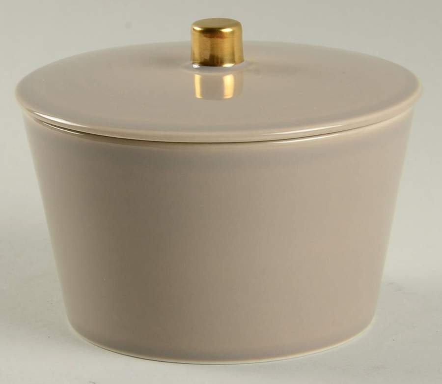 Gilt Sugar Bowl & Lid by Swid Powell-1