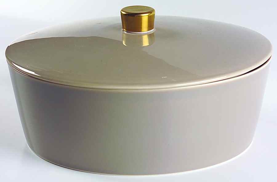 Gilt Round Covered Vegetable by Swid Powell-1