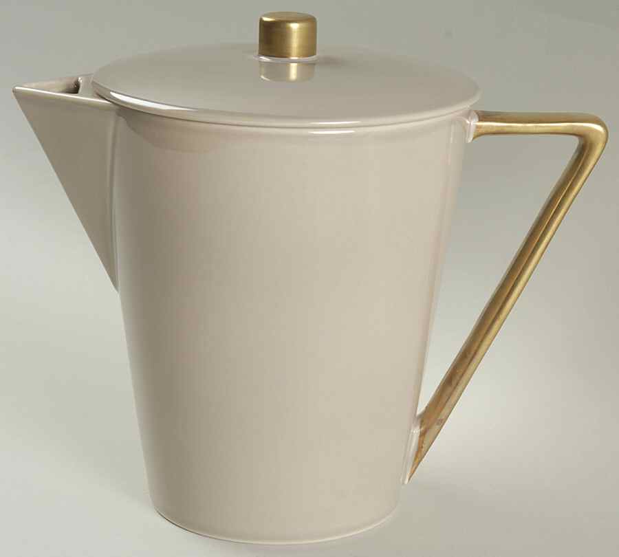 Gilt Coffee Pot & Lid by Swid Powell-1