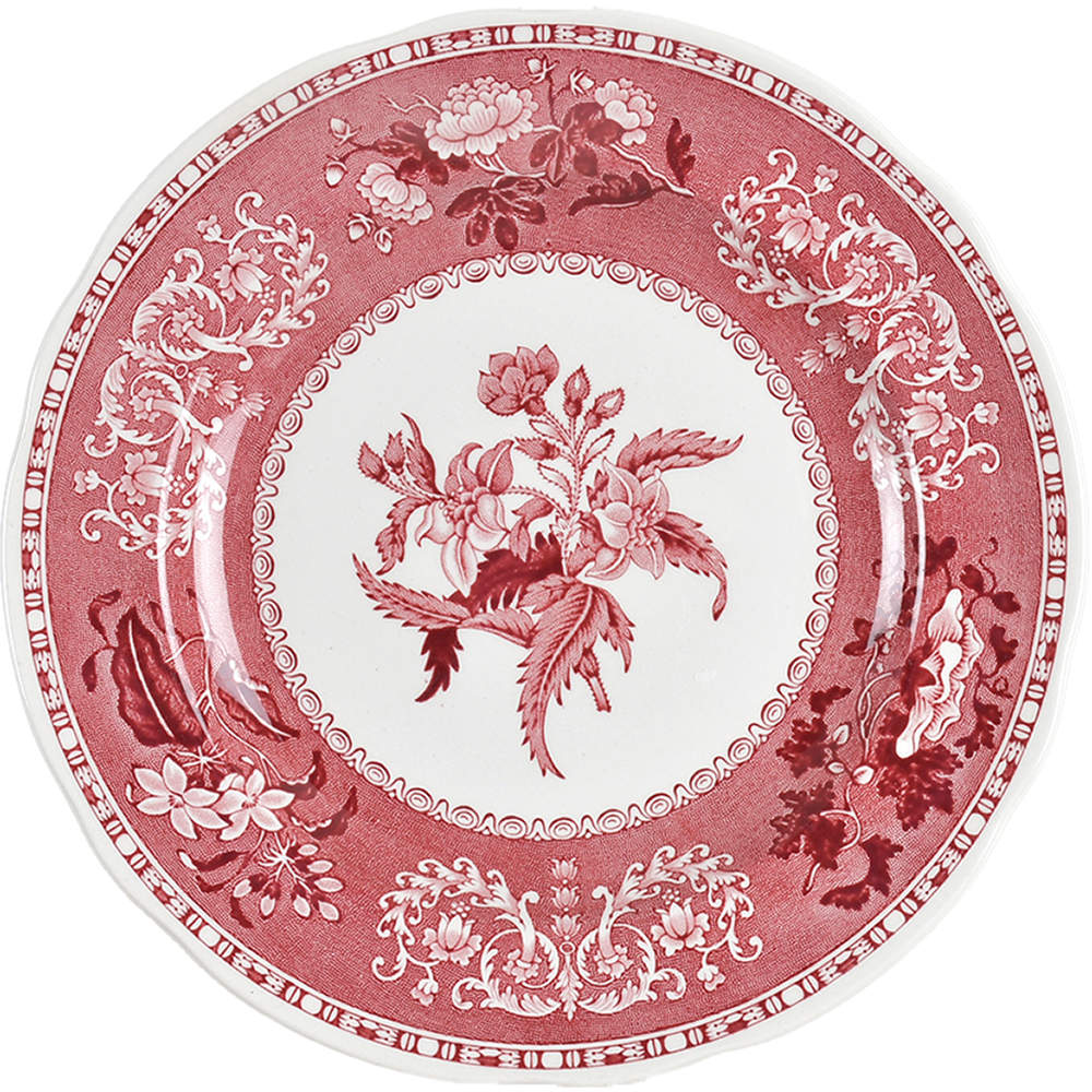 Pink Camilla (Scallop, New Stamp, Microwavable) Salad/Dessert Plate by Spode-1