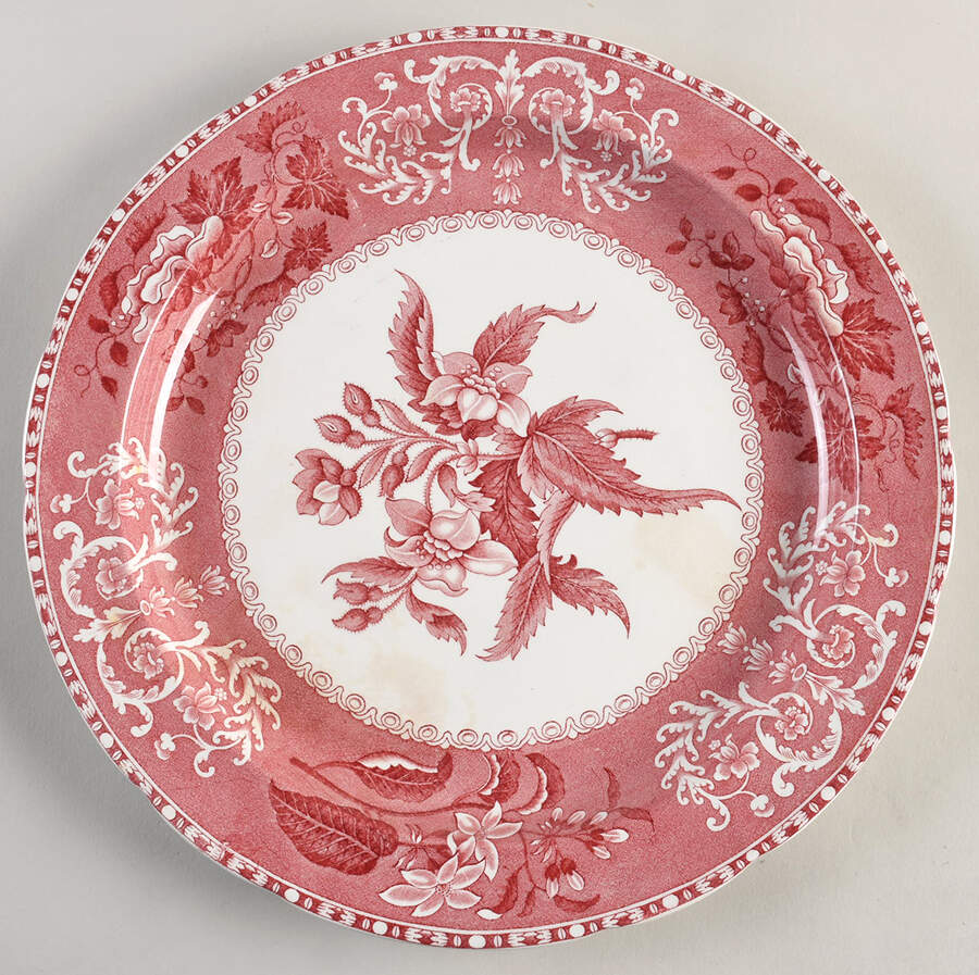 Pink Camilla (Scallop, New Stamp, Microwavable) 12" Chop Plate (Round Platter) by Spode-1