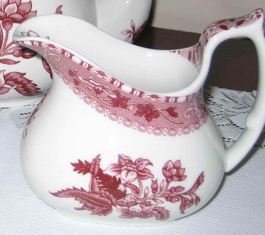 Pink Camilla (Scallop, New Stamp, Microwavable) Creamer by Spode-1