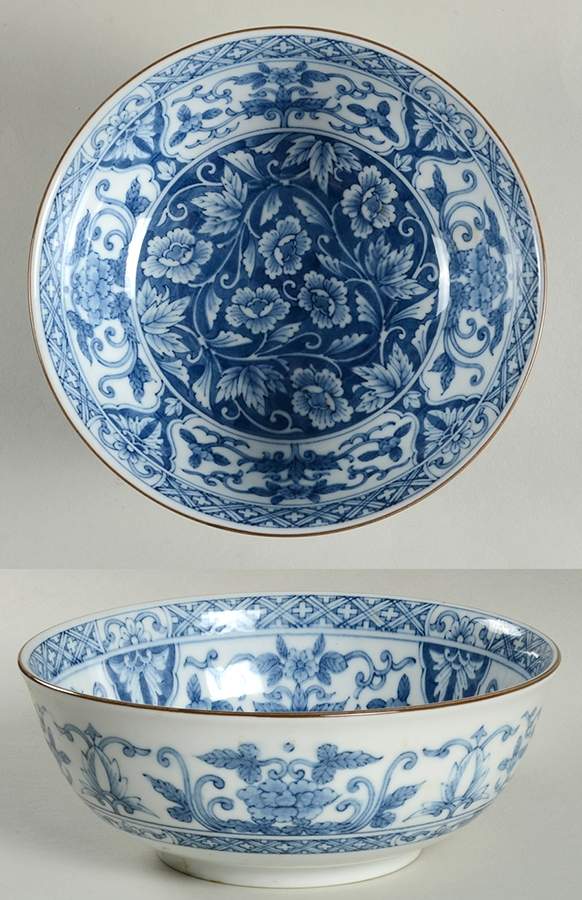 Blue Flowers Soup/Cereal Bowl by Sadek-1