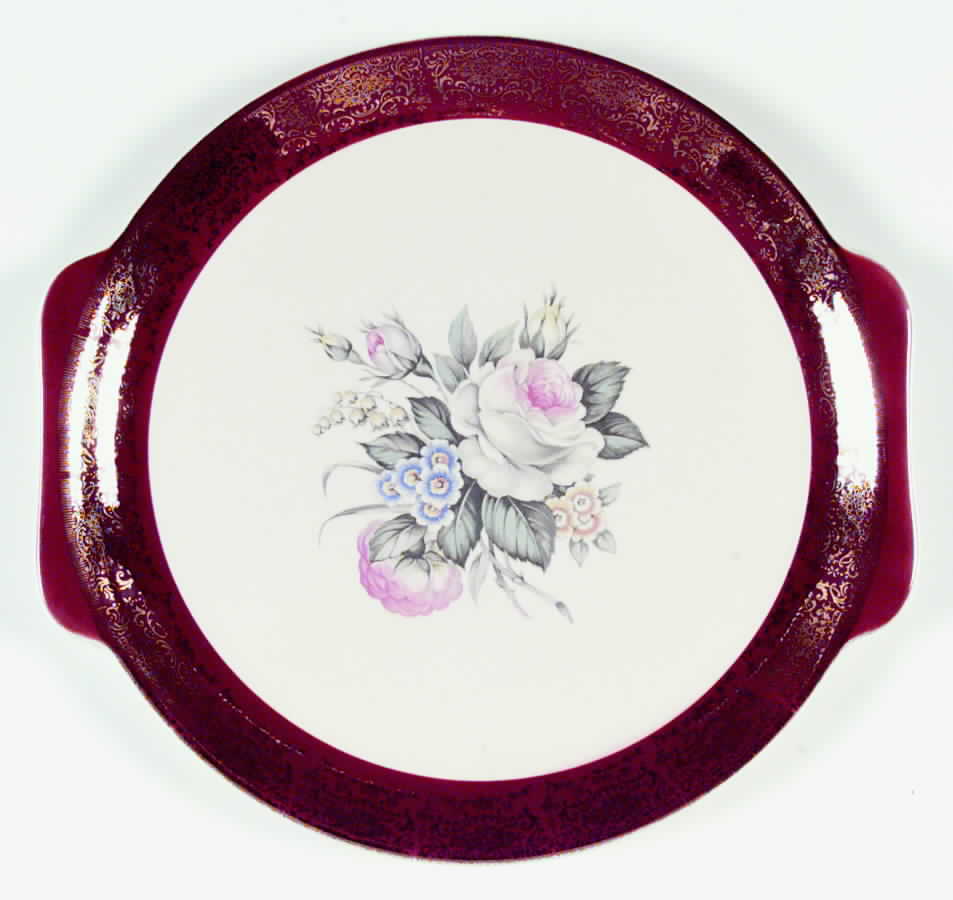 SLM158 Handled Cake Plate by Salem-1