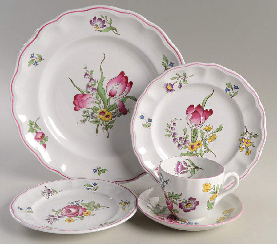 Marlborough Sprays 5 Piece Place Setting by Spode-1