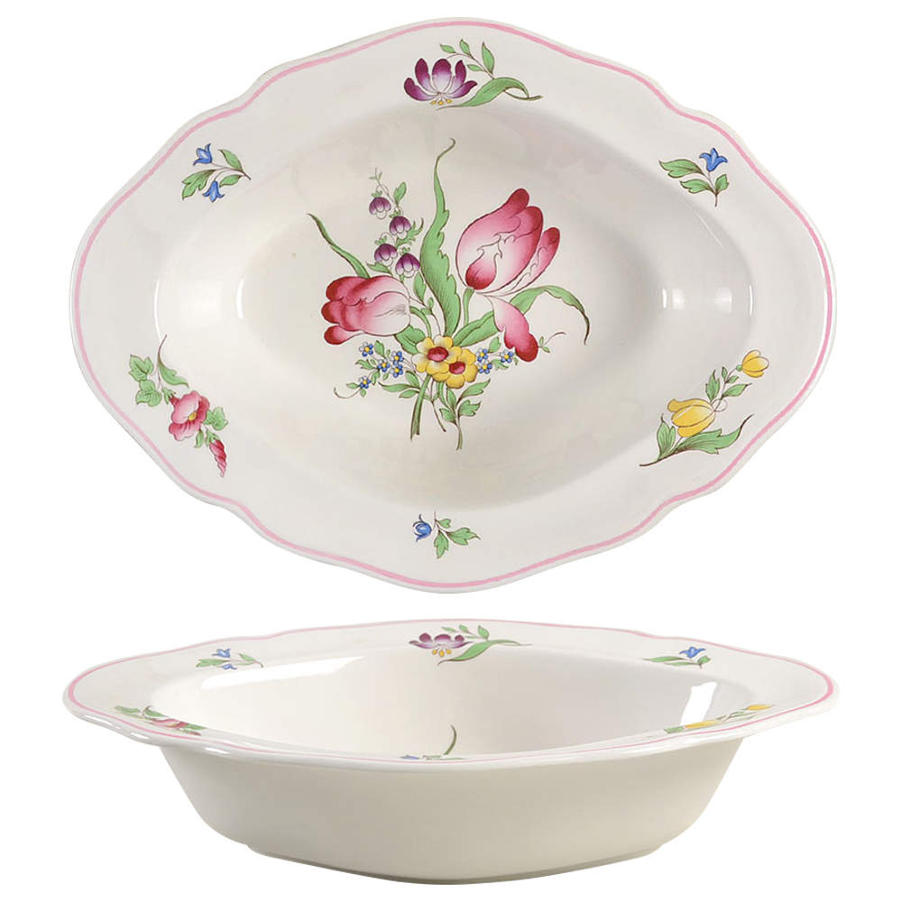 Marlborough Sprays 10" Oval Vegetable Bowl by Spode-1