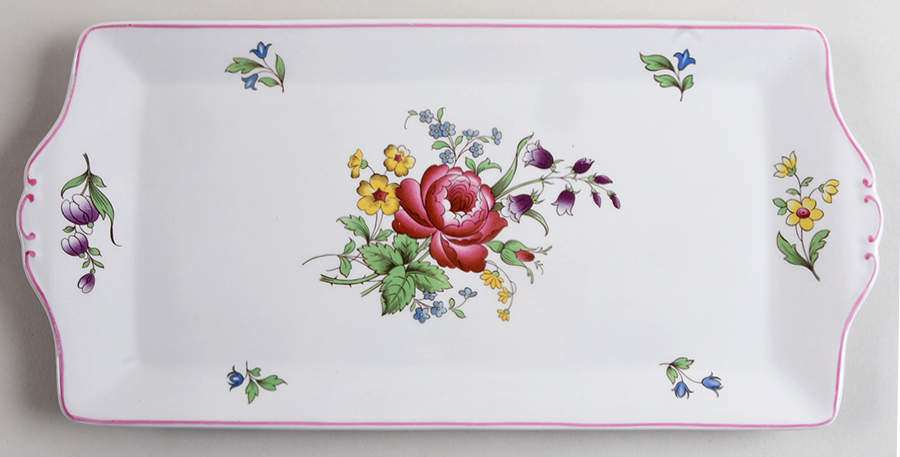 Marlborough Sprays Large Sandwich Tray by Spode-1