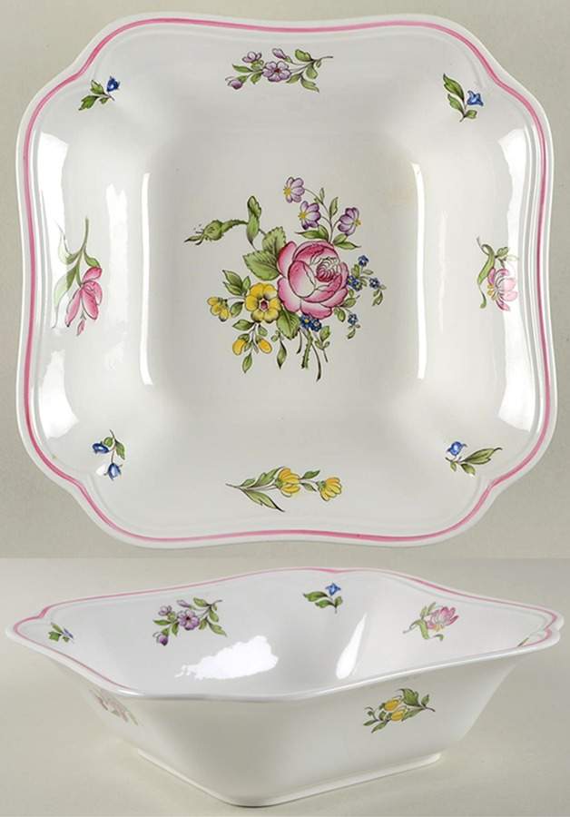 Marlborough Sprays 9" Square Vegetable Bowl by Spode-1