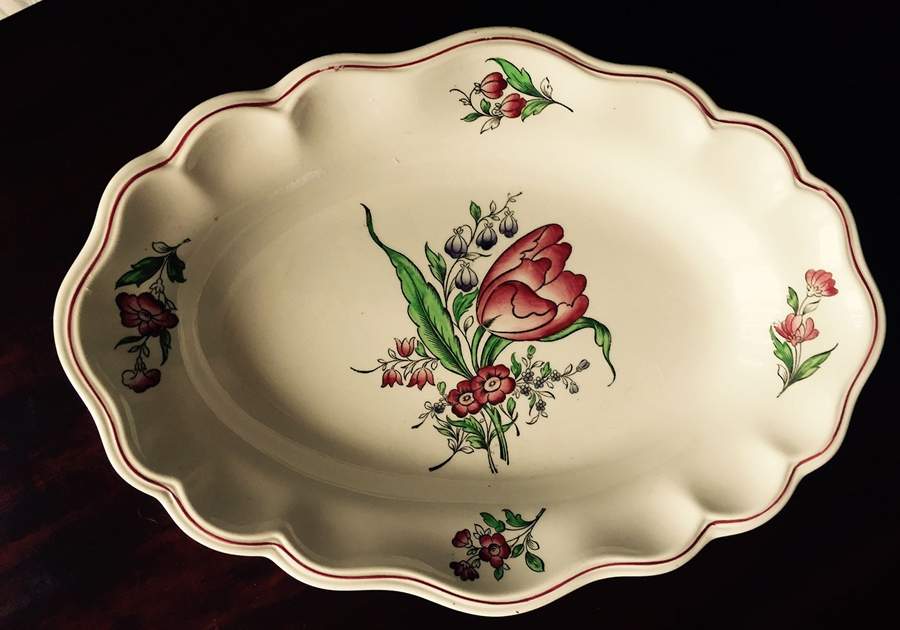 Marlborough Sprays 11" Oval Tray by Spode-1