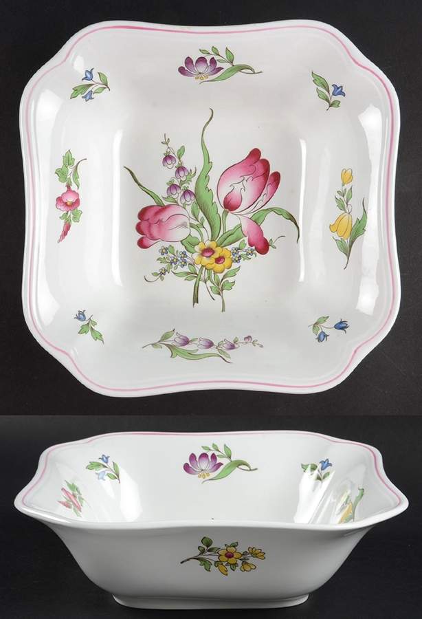 Marlborough Sprays 8" Square Vegetable Bowl by Spode-1