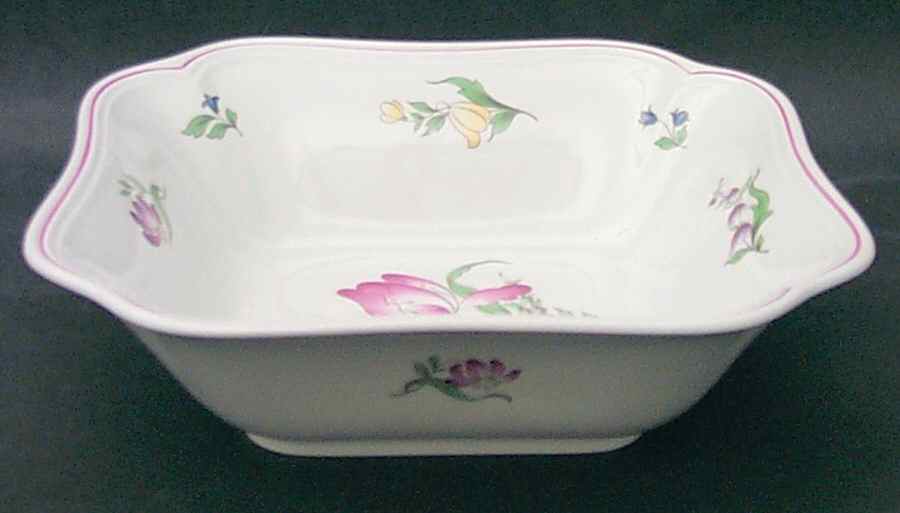Marlborough Sprays 9" Square Salad Serving Bowl by Spode-1