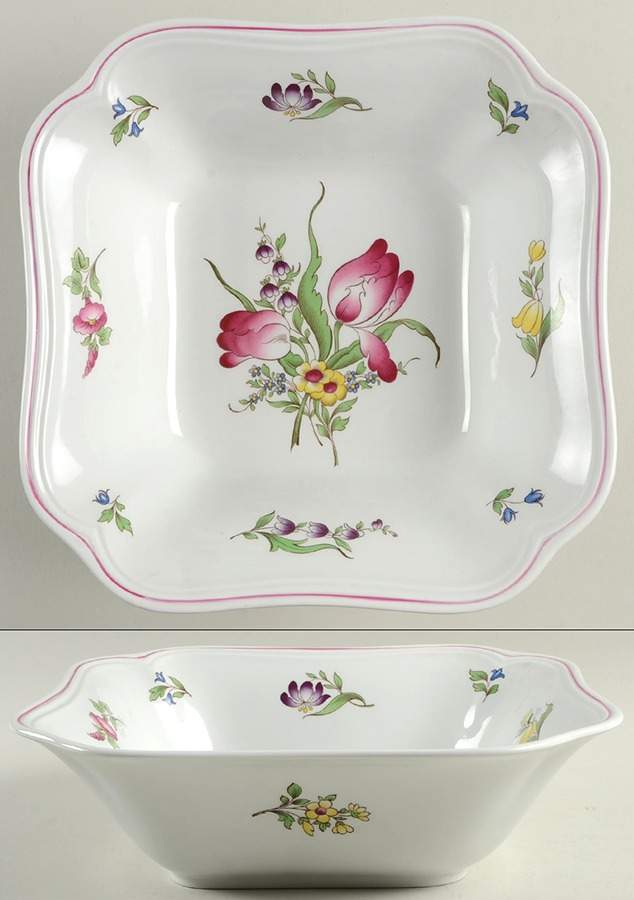Marlborough Sprays 9" Square Vegetable Bowl by Spode-1