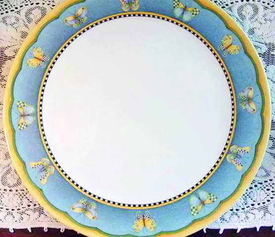 Butterfly (Handpainted) Dinner Plate by Sakura-1