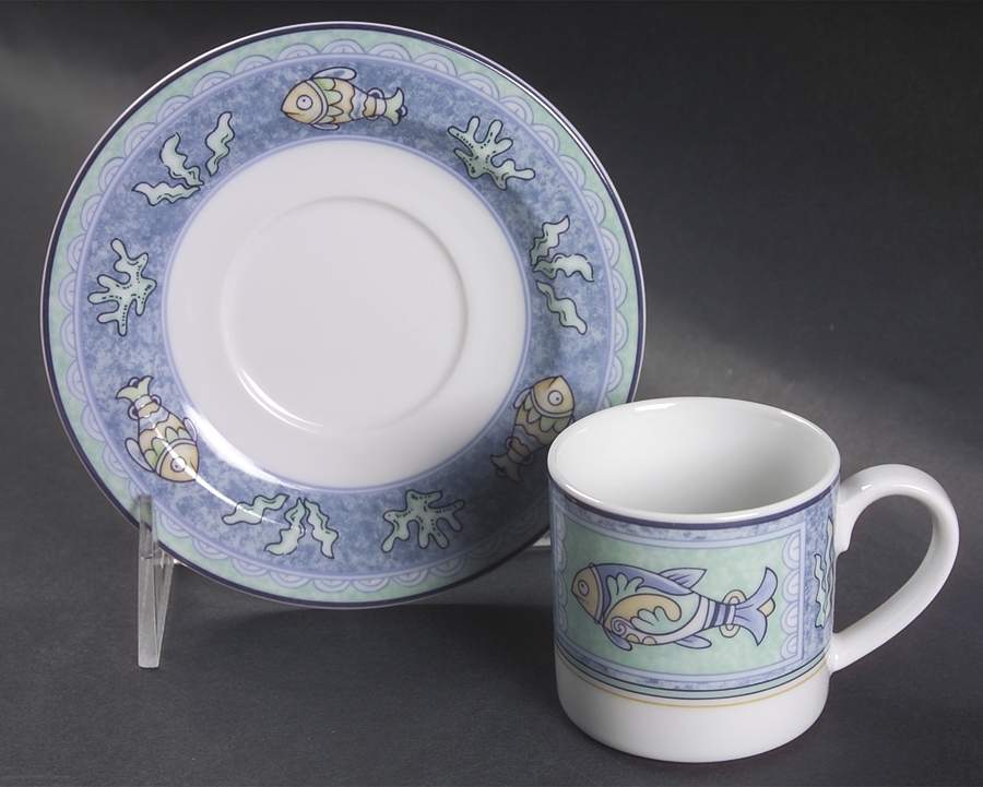 Mystic Bay Espresso Cup and Saucer Set by Studio Nova-1