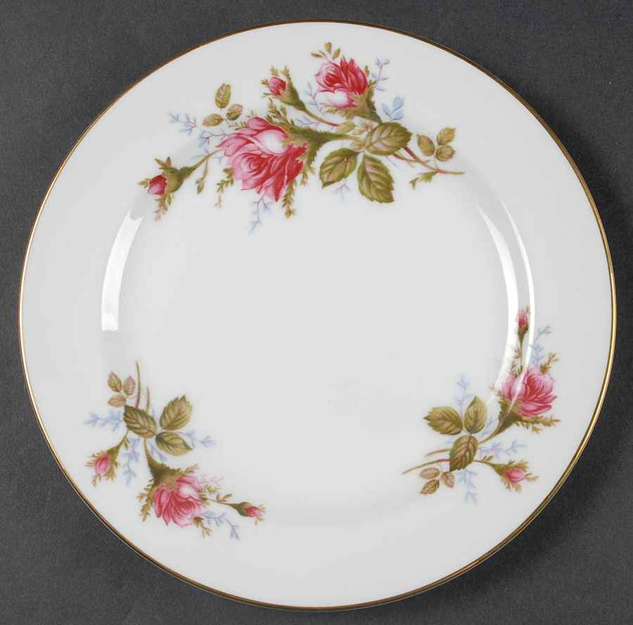Moss Rose (Rim Shape) Salad Plate by Sango-1