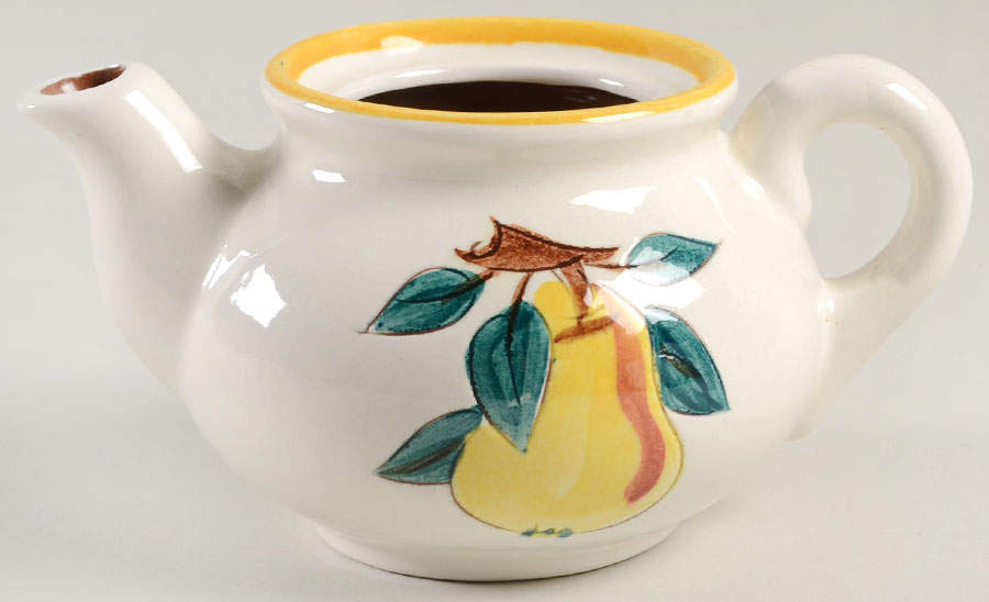 Fruit (Yellow Trim) Mini Teapot No Lid by Stangl-1