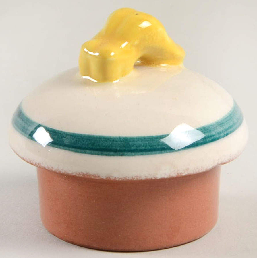 Fruit (Yellow Trim) Lid for Mini Teapot by Stangl-1