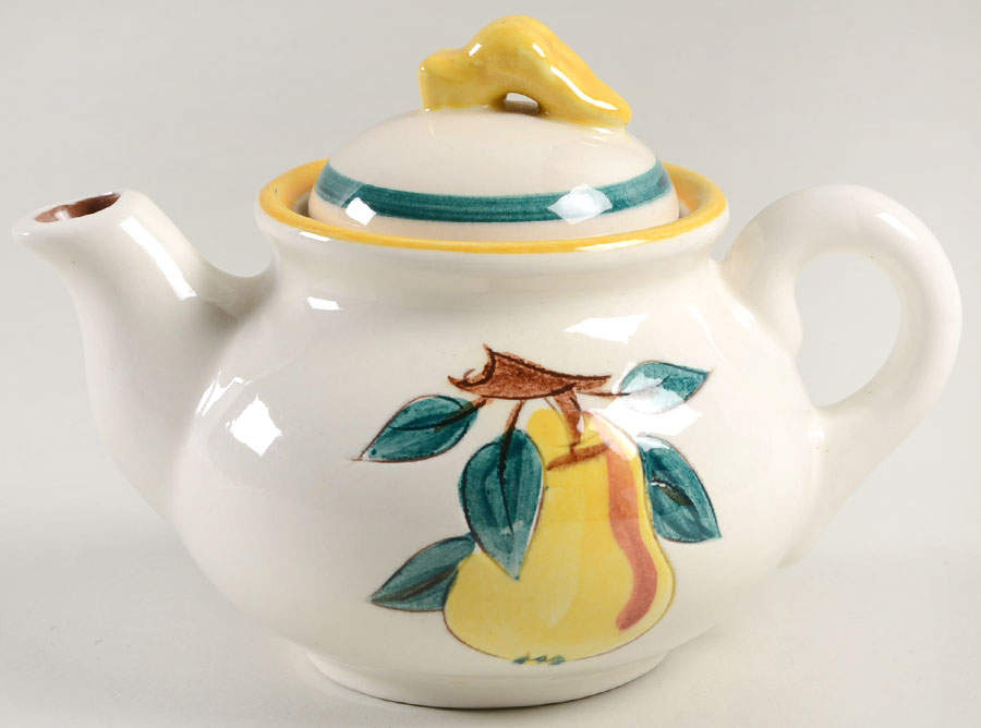 Fruit (Yellow Trim) Mini Teapot & Lid by Stangl-1