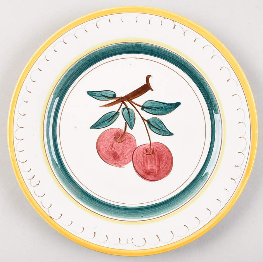 Fruit (Yellow Trim) Salad Plate by Stangl-1
