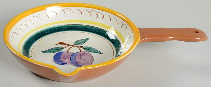 Fruit (Yellow Trim) 6" Open Skillet by Stangl-1