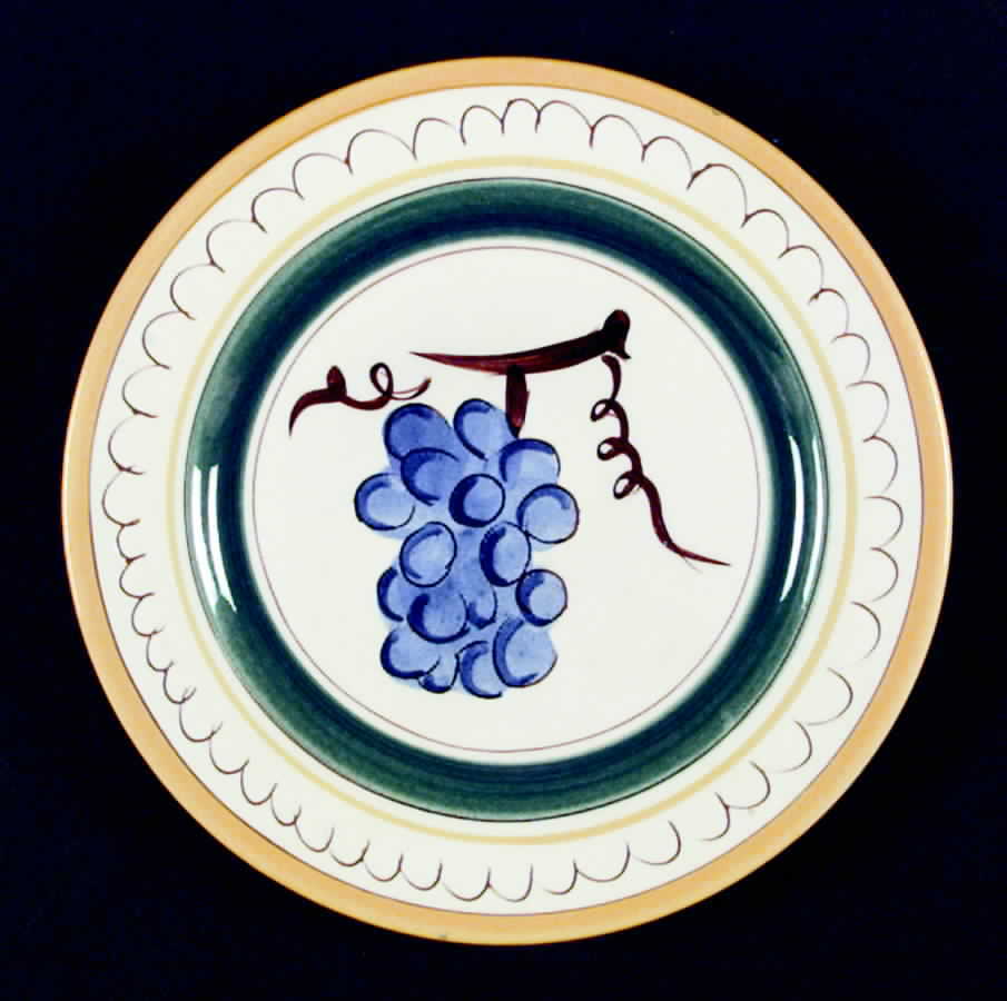 Fruit (Yellow Trim) Salad Plate by Stangl-1