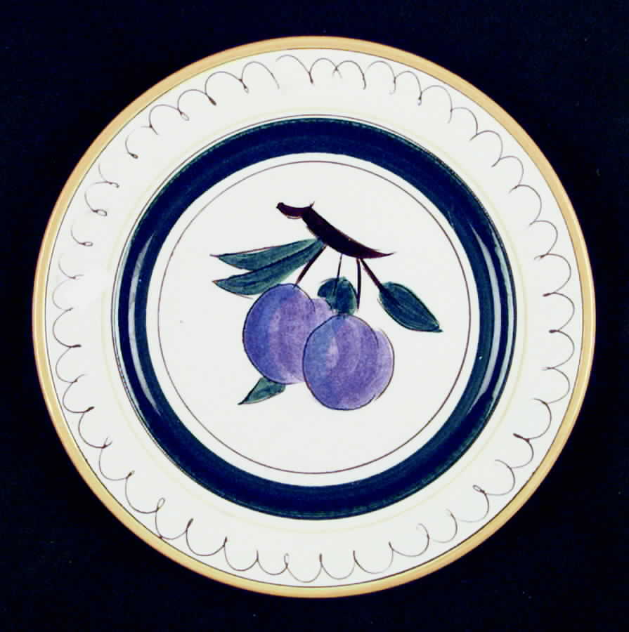 Fruit (Yellow Trim) Salad Plate by Stangl-1