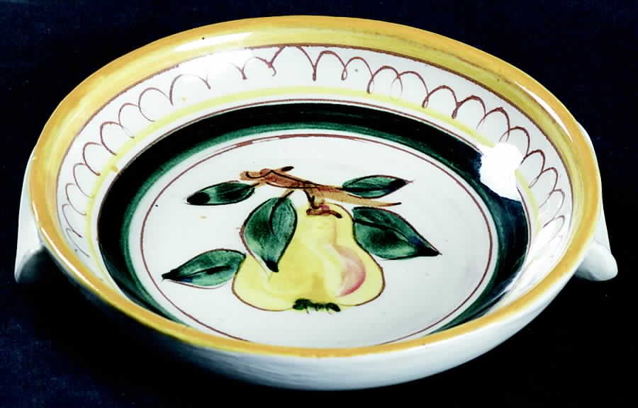 Fruit (Yellow Trim) Lid for Individual Casserole by Stangl-1