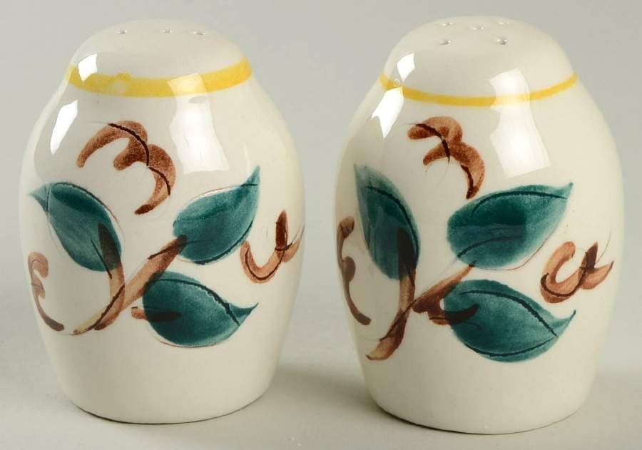 Fruit (Yellow Trim) Salt & Pepper Set by Stangl-1