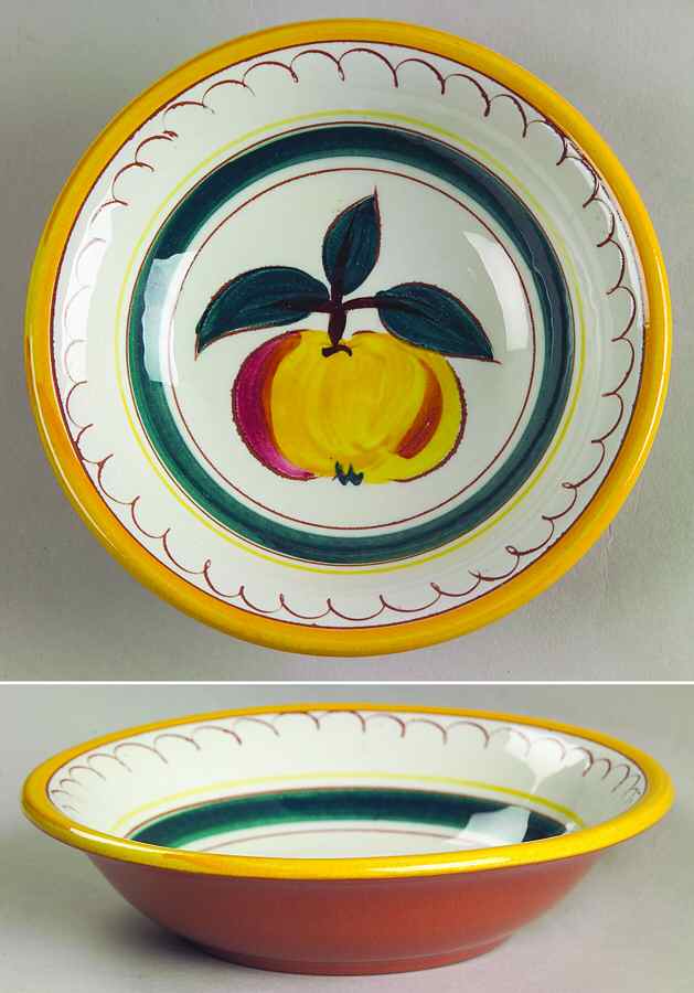 Fruit (Yellow Trim) Fruit/Dessert (Sauce) Bowl by Stangl-1